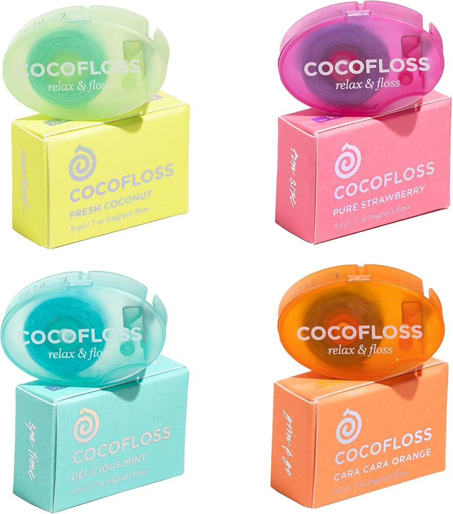 Cocofloss Woven Dental Floss, Travel Sampler, Dentist-Designed Oral Care with Coconut Oil, Waxed,... | Amazon (US)