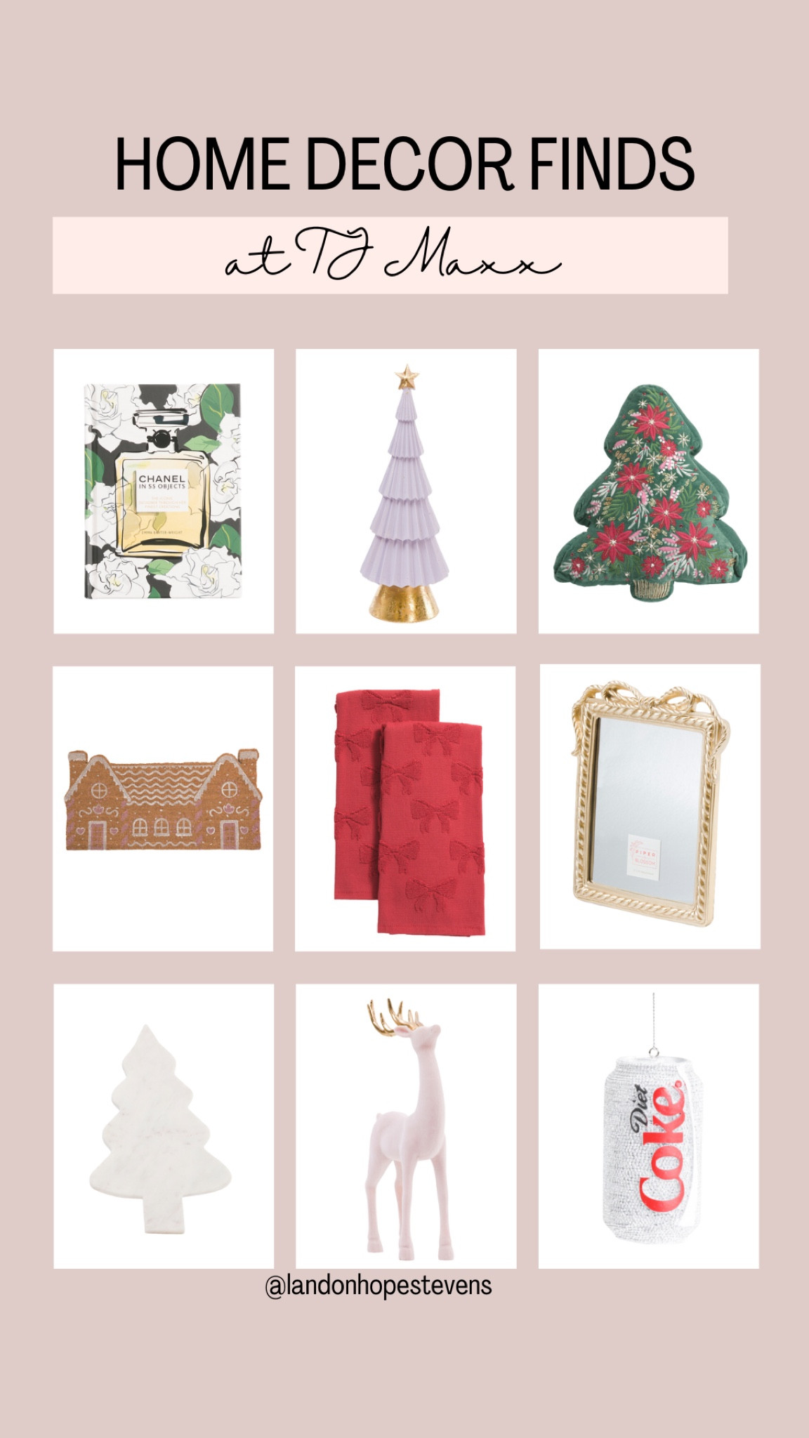 Spruce up your home with these holiday decor finds from TJ Maxx! From festive trees to cozy throws, bring the holiday spirit to your space. 🎄✨ #HolidayHomeDecor #TJMaxxFinds #ChristmasDecor

#LTKSeasonal #LTKHoliday #LTKHome