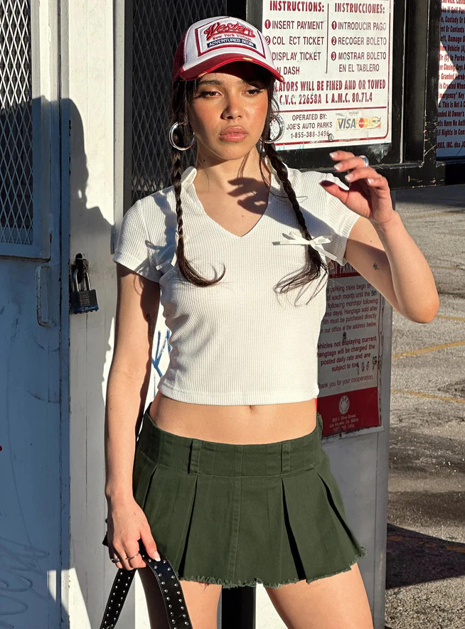 Allure 90's Mini Skort Olive | Princess Polly US