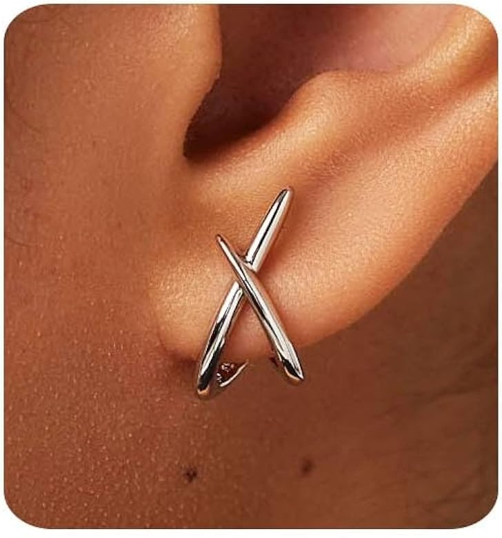 Gold Earrings for Women Trendy,14K Gold Stud Earrings Dainty Earrings Simple Minimalist Gold Earr... | Amazon (US)