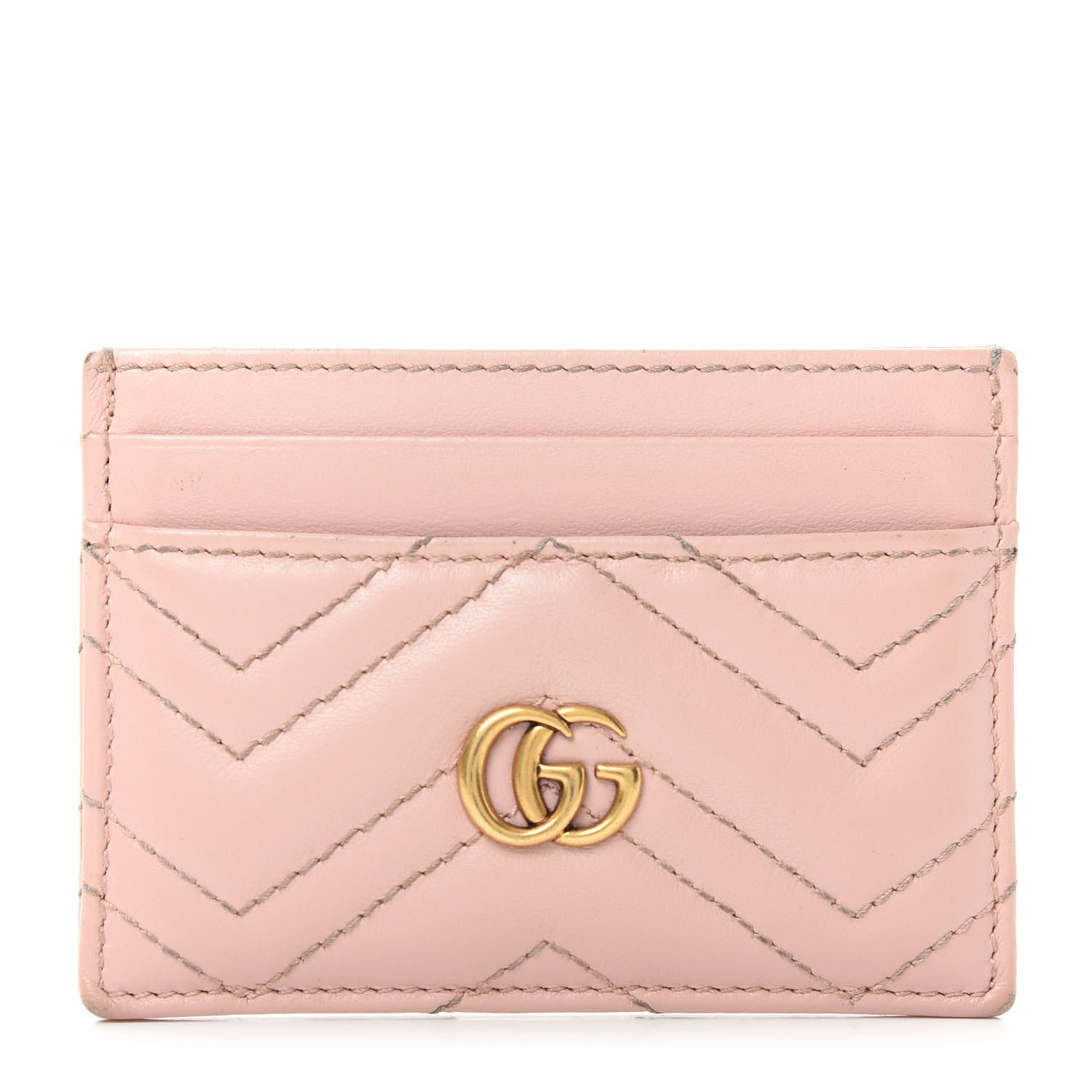 GUCCI

Calfskin Matelasse GG Marmont Card Holder Pink | Fashionphile