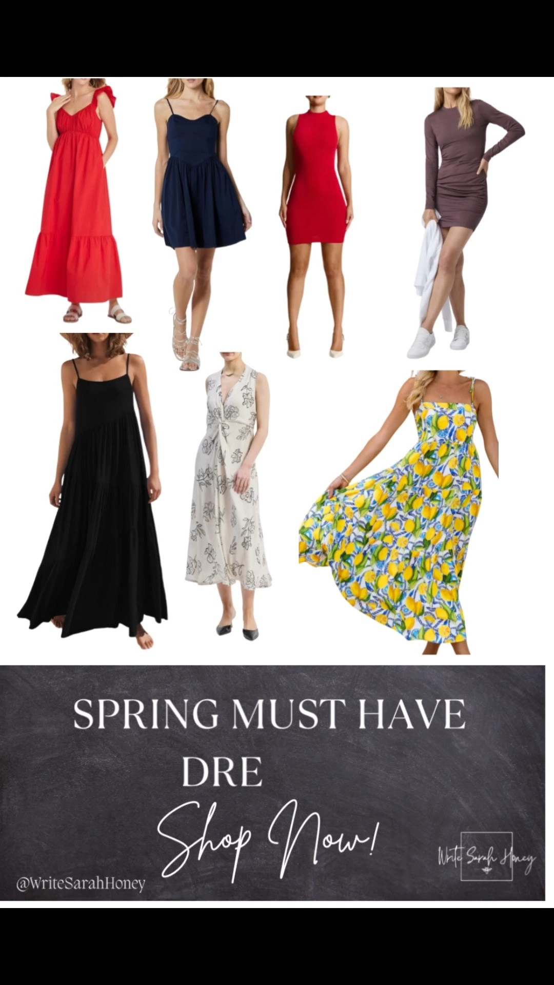 Spring is in the air, and so is the perfect dress! ☀️✨ From breezy florals to chic pastels, shop the styles that will have you glowing all season long. Which one is your favorite? 🌸💕 SHOP NOW! Follow Write Sarah Honey!! #SpringBreakStyle #SpringFashion #BoutiqueStyle
#SpringBreakLooks
#SpringBreakReady
#SpringBreakFashion
#SpringBreak2026
#ResortWear
#VacationOutfits
#Beachwear
#TravelStyle
#SpringOutfits


#LTKTravel #LTKSaleAlert #LTKootd