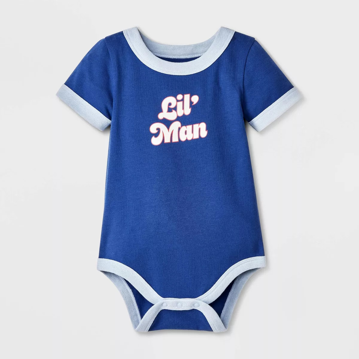 Baby Boys' Lil' Man Bodysuit - Cat & Jack™ Navy Blue | Target