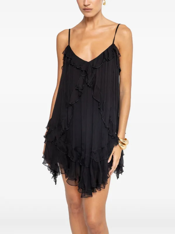 open-back silk mini dress | Farfetch Global