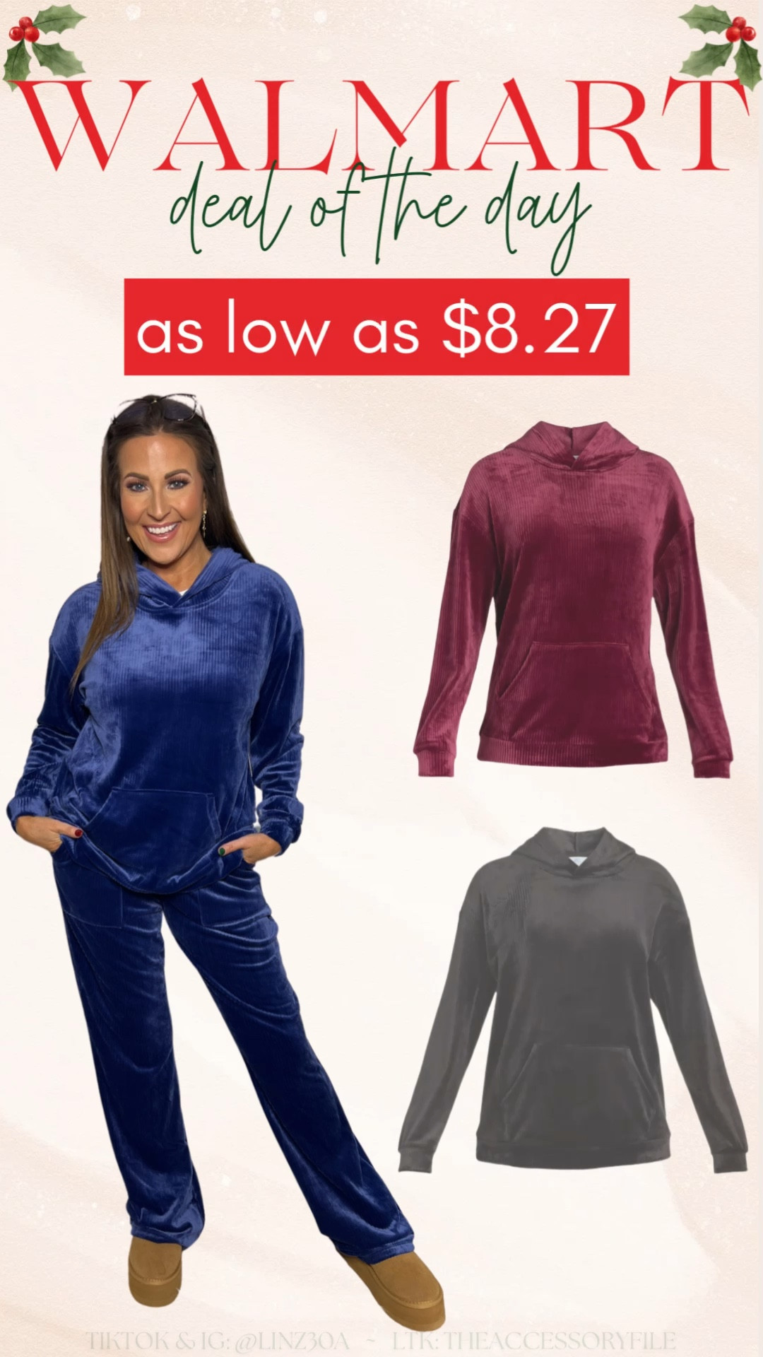 Major good deal on these velour hoodies! Blue is sold out but the black and wine color are in stock.

Arrives before Christmas!

Winter outfit, loungewear, gifts for her, winter fashion 

#LTKGiftGuide #LTKFindsUnder50 #LTKSaleAlert