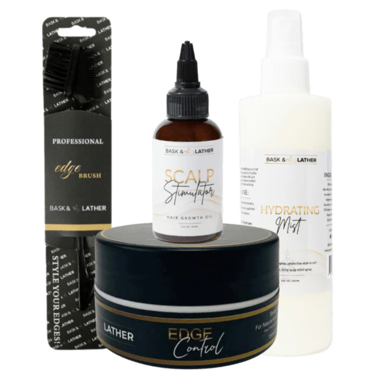 Protective Hairstyle & Edge Growth Bundle | Edge Growth Kit | Bask and Lather Co