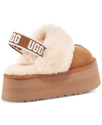 UGG® Funkette Slip-On Slingback Platform Flats & Reviews - Flats - Shoes - Macy's | Macys (US)