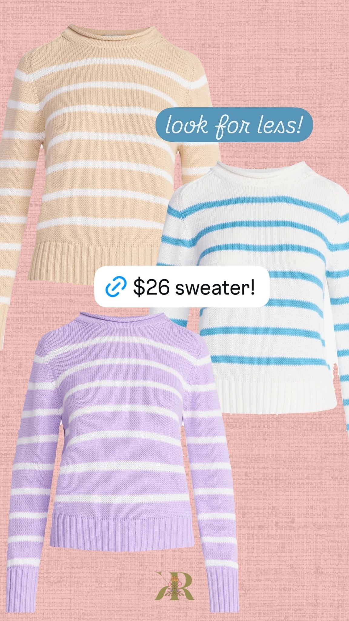 look for less! $26 striped roll neck sweaters! 

#LTKOver40 #LTKSeasonal #LTKFindsUnder50