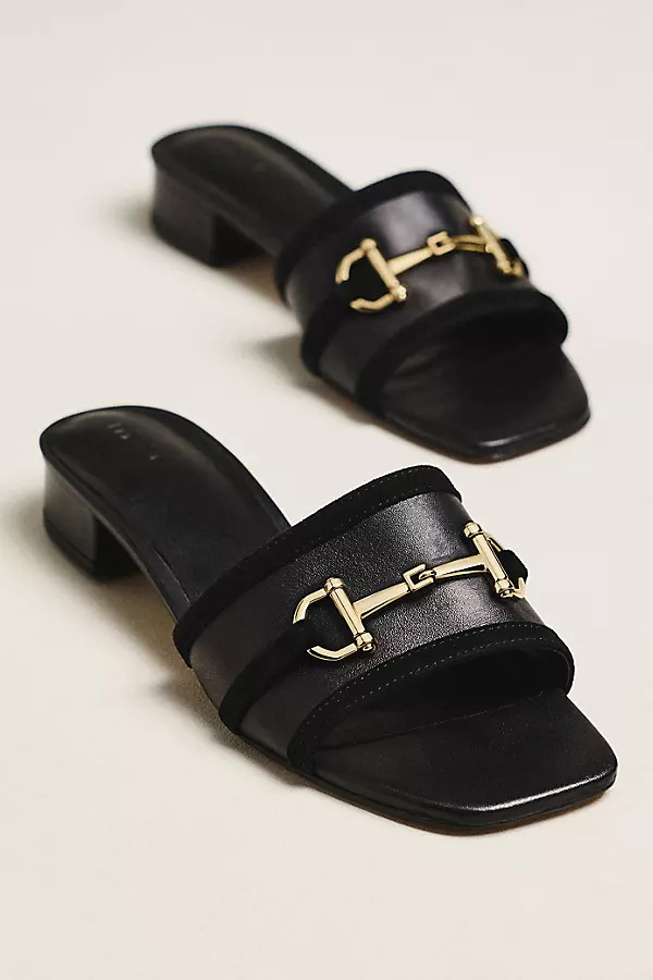 Horsebit Slide Sandals | Anthropologie (US)