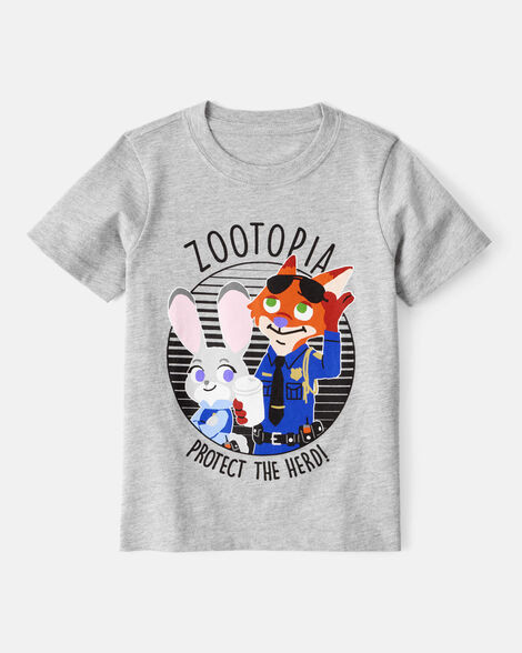 Toddler "Protect The Herd" Zootopia Short-Sleeve Graphic Tee - Grey | Carter's | Carter's Inc
