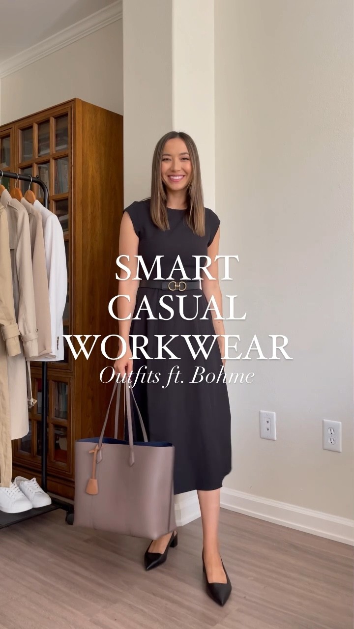 Smart casual workwear looks // fall workwear with boots 
Dress xs tts 
Edited pieces belt xs 
Tops xs 
Boots tts 

Code JAZZ15 for 15% off 

#LTKunder100 #LTKstyletip #LTKworkwear