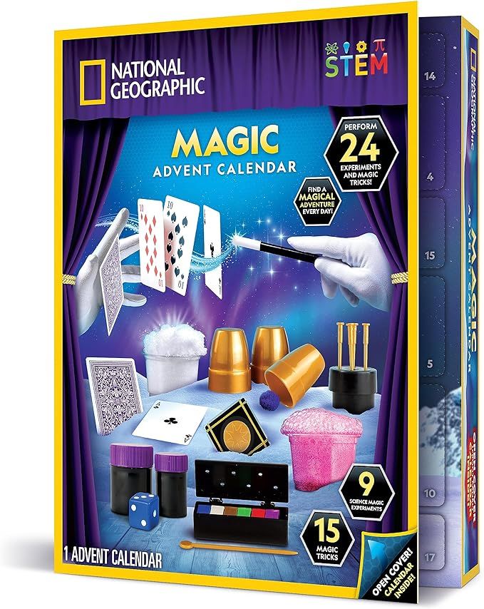 NATIONAL GEOGRAPHIC Magic Advent Calendar 2023 – Jumbo Kids Advent Calendar with 24 Magic Trick... | Amazon (US)