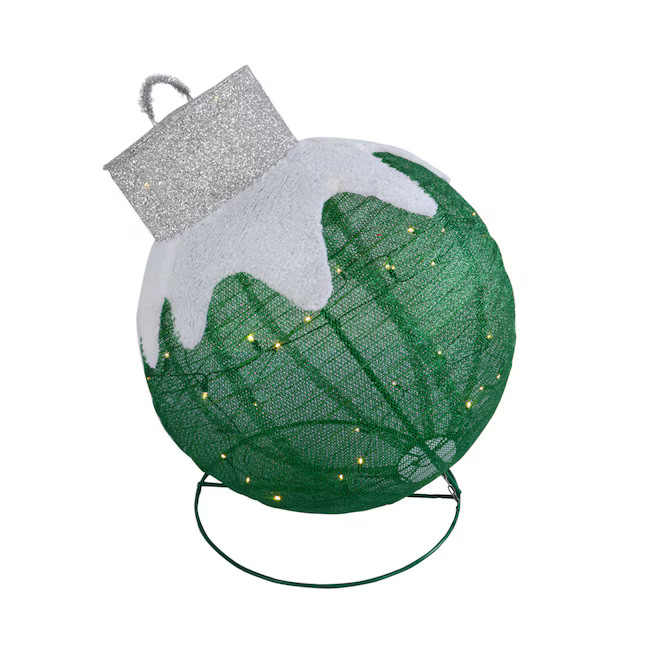 Holiday Living 30-in LED Pop Up Green Ornament | Lowe's