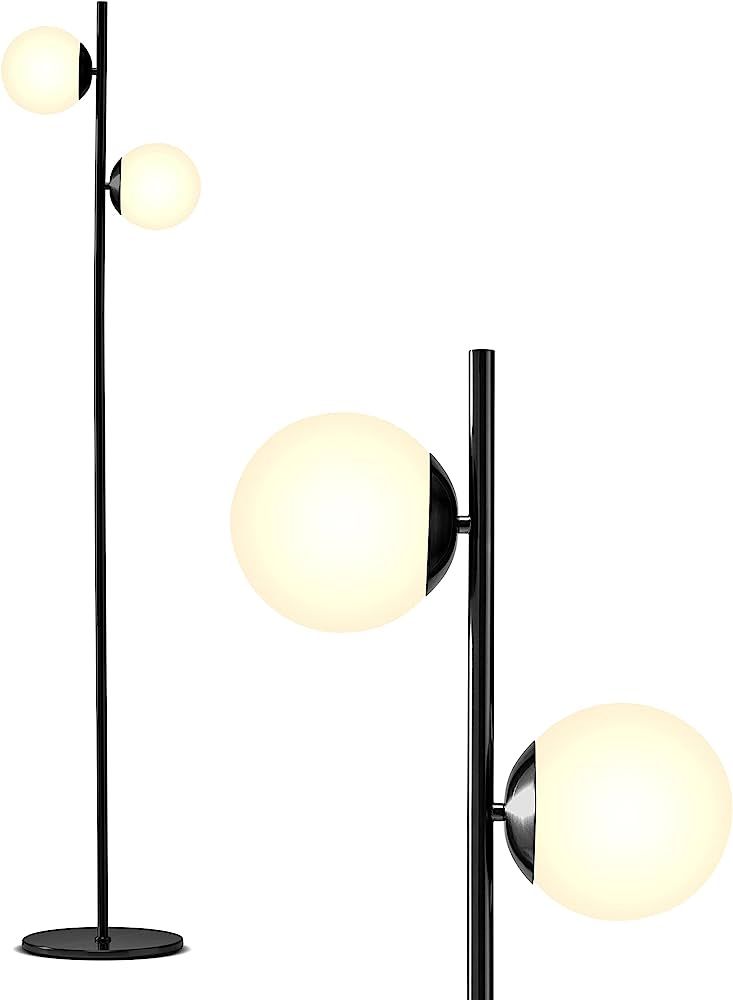 Brightech Sphere - Mid Century Modern 2 Globe Floor Lamp for Living Room Bright Lighting - Contempor | Amazon (US)