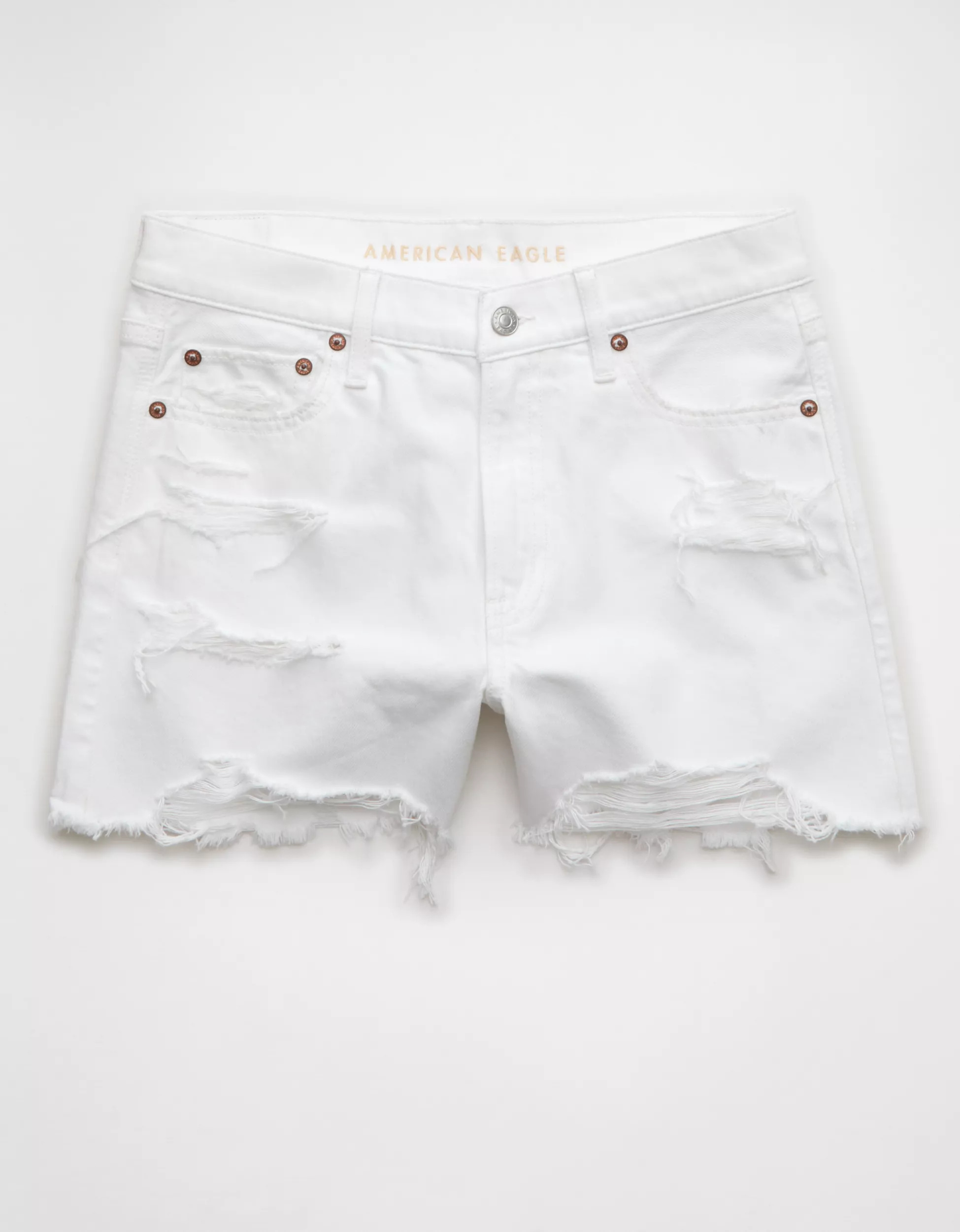 AE Strigid Super High-Waisted Relaxed Denim Short | American Eagle Outfitters (US & CA)