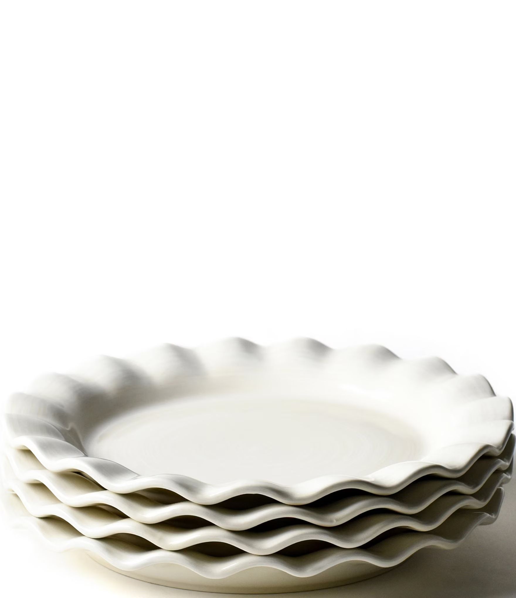 Signature White Ruffle Dinner Plate Set of 4 | Dillard's