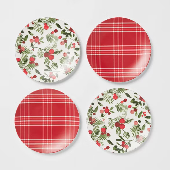 6.8" 4pk Melamine Appetizer Plates - Threshold™ | Target