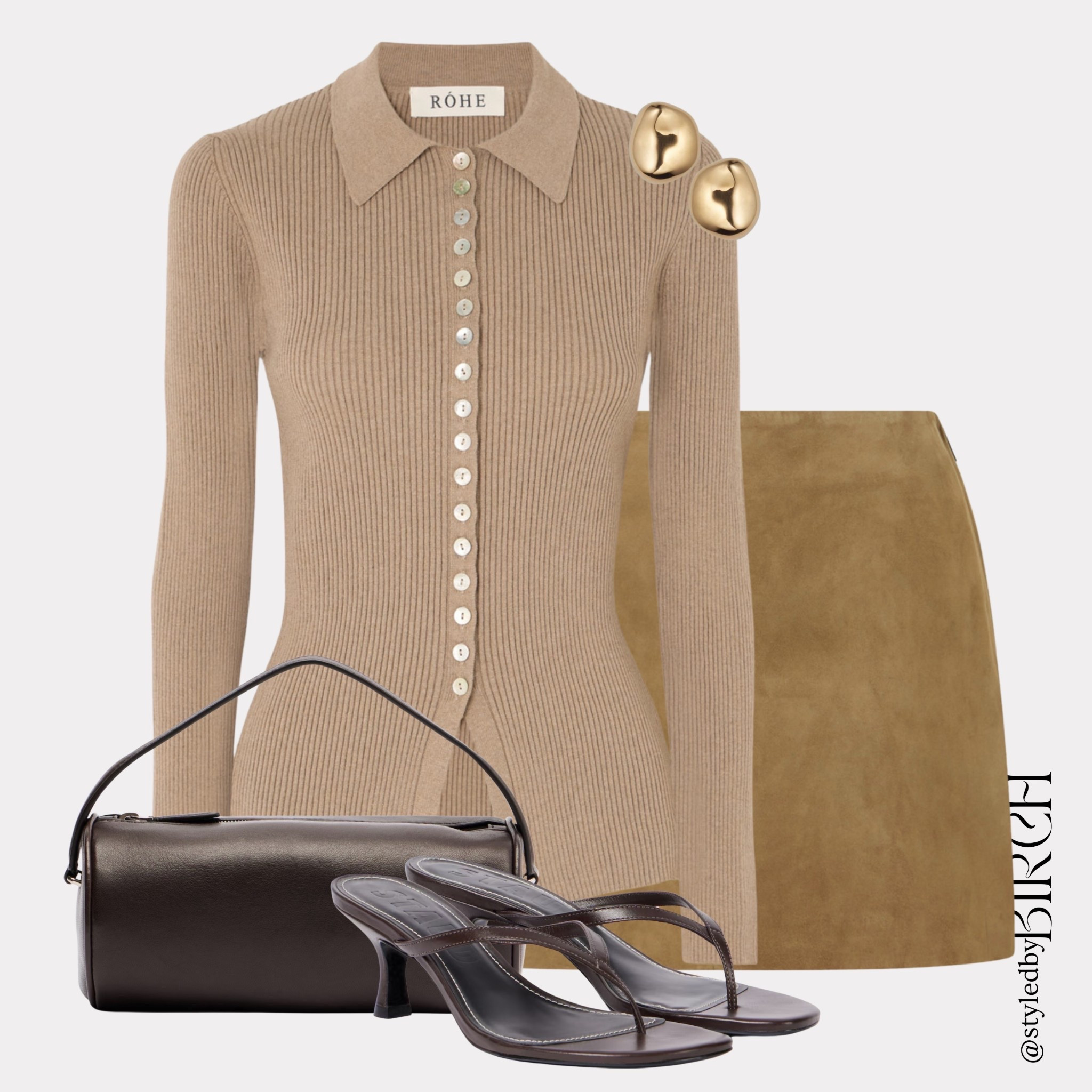 If I had a paddock pass this weekend this outfit would have been my answer 🏎️

Warm tones, quiet luxury and just the right amount of polish.

#ootd #outfitinspo #f1paddock #neutralstyle #chicstyle

Tags 🏷️
Camel ribbed button polo top, olive suede midi skirt, dark brown leather cylinder bag, dark brown heeled flip flops, gold dome earrings

#LTKluxury #LTKeurope #LTKdatenight
