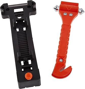 Amazon Basics Emergency Seat Belt Cutter and Window Hammer Tool, Car Accessories, 2 Pack, SW-835 | Amazon (US)