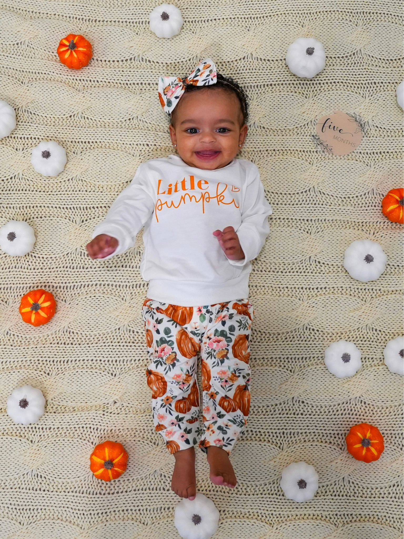 pumpkin photoshoot for 5 months 🎃

#LTKbaby