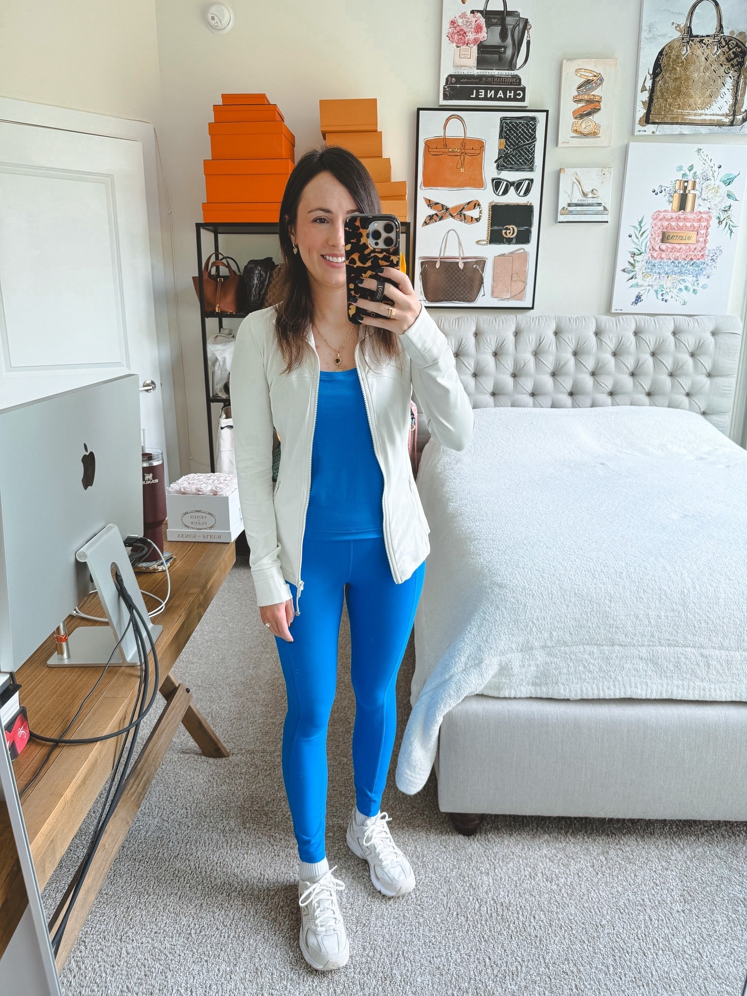 Lululemon bone define jacket with poolside tank and leggings 



#LTKSeasonal #LTKStyleTip #LTKFindsUnder100