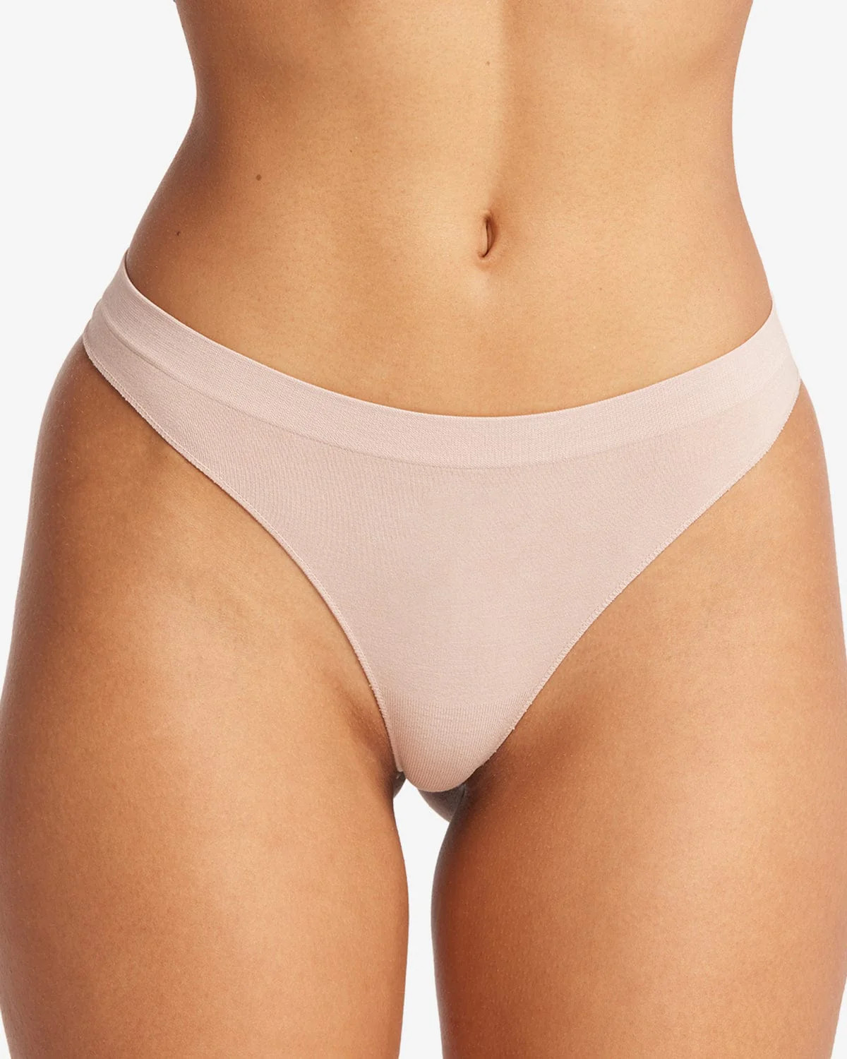 Seamless Bamboo Thong | Sand | Crop Shop Boutique AU