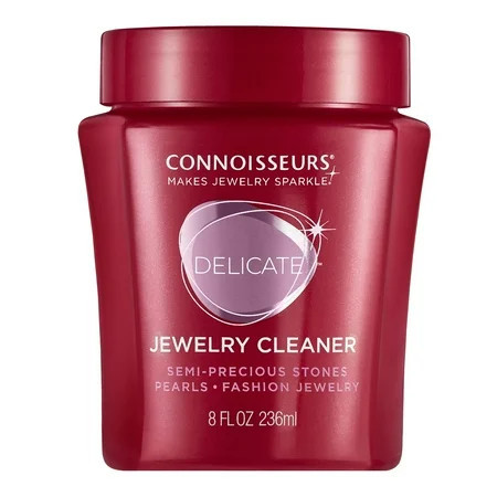 Connoisseurs Delicate Jewelry Cleaner Solution for Pearls Gemstones and Fashion Jewelry 8 fl oz | Walmart (US)