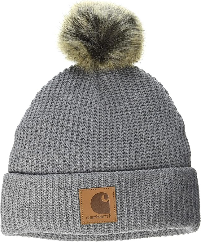 Carhartt Women's Knit Fleece Lined pom Hat | Amazon (US)