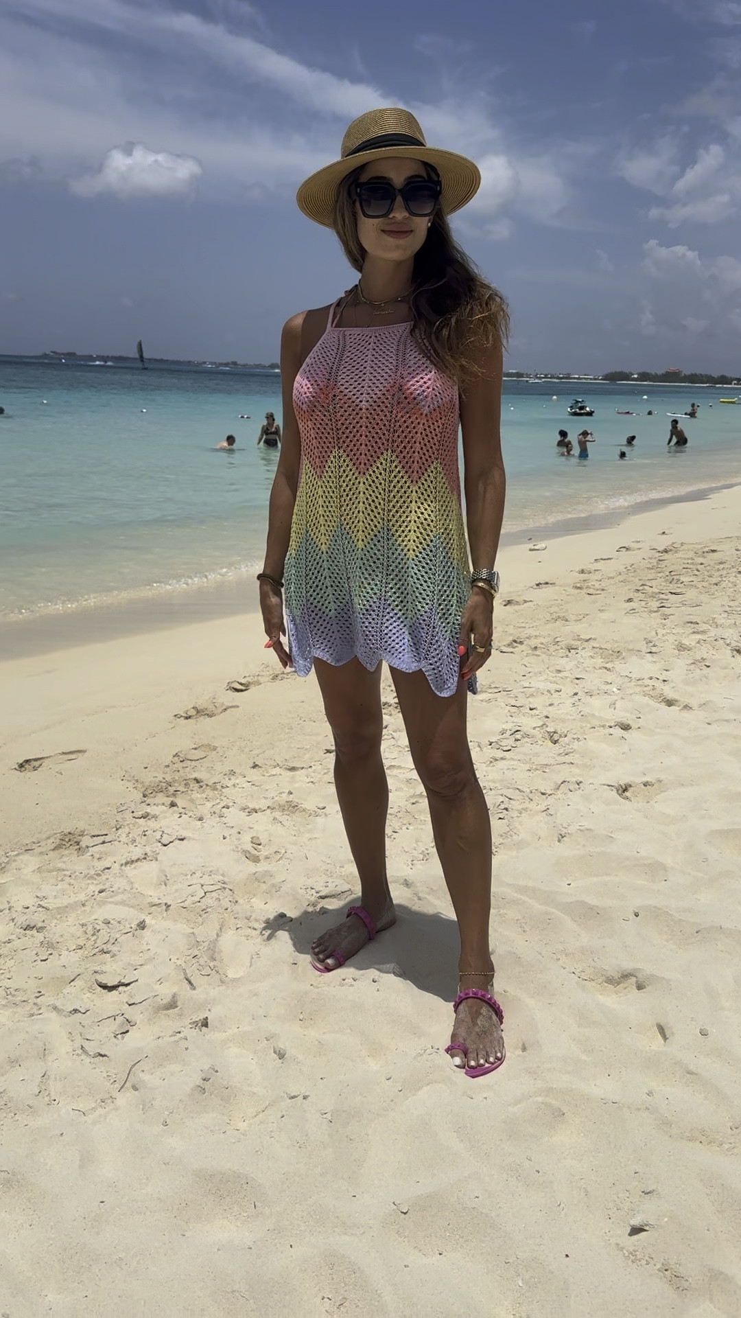 Rainbow swim coverup size s petite friendly 

#LTKFindsUnder50 #LTKFindsUnder100 #LTKSwim