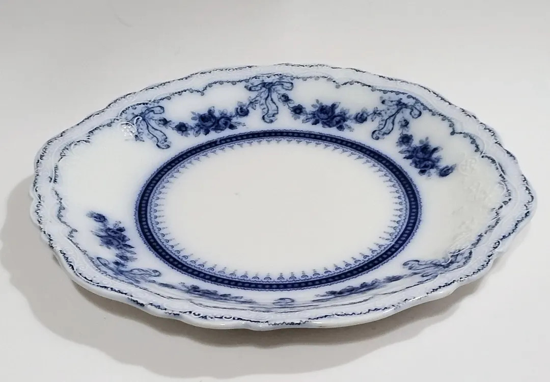Antique Flow Blue Johnson Bros Glenwood Serving Bowl - Etsy | Etsy (US)