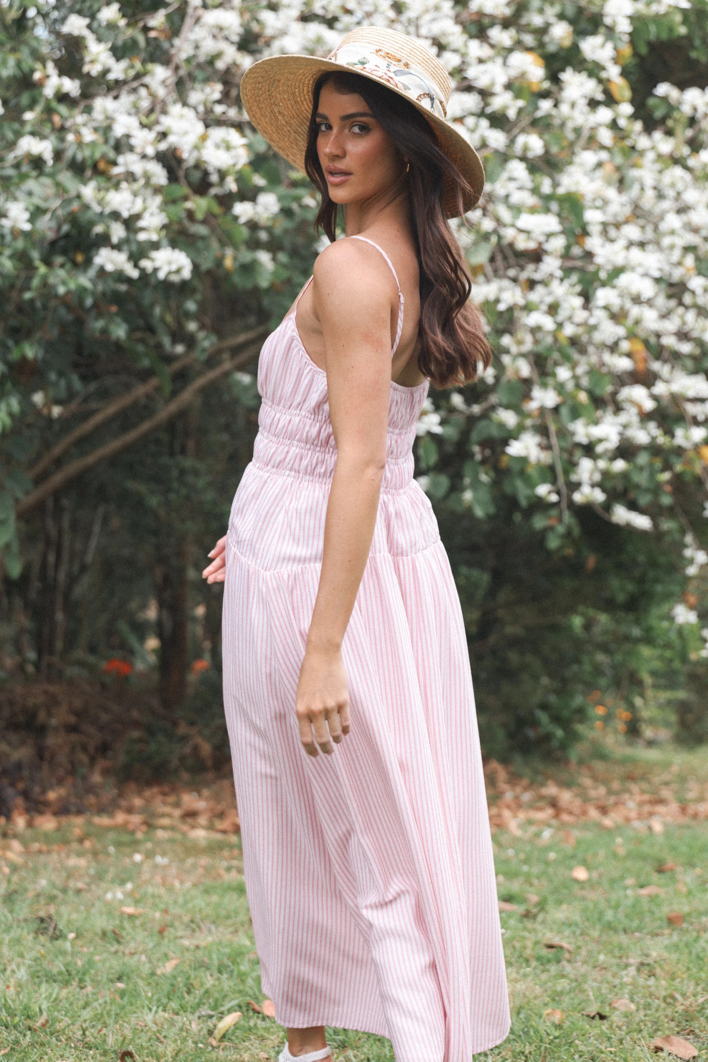 Brittany Maxi Dress - Pink Stripe | Petal & Pup (US)