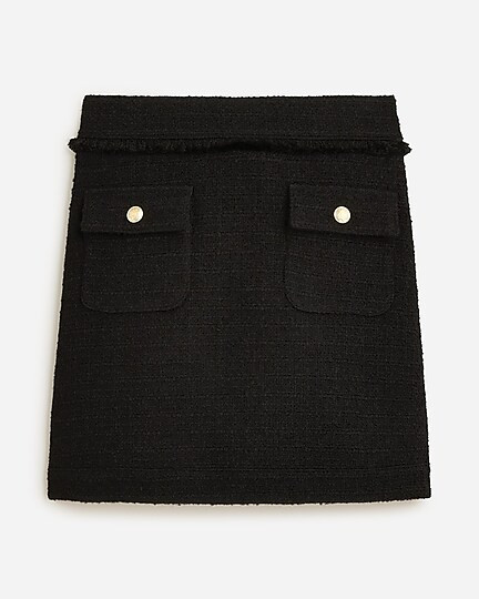 Patch-pocket mini skirt in maritime tweed | J. Crew US