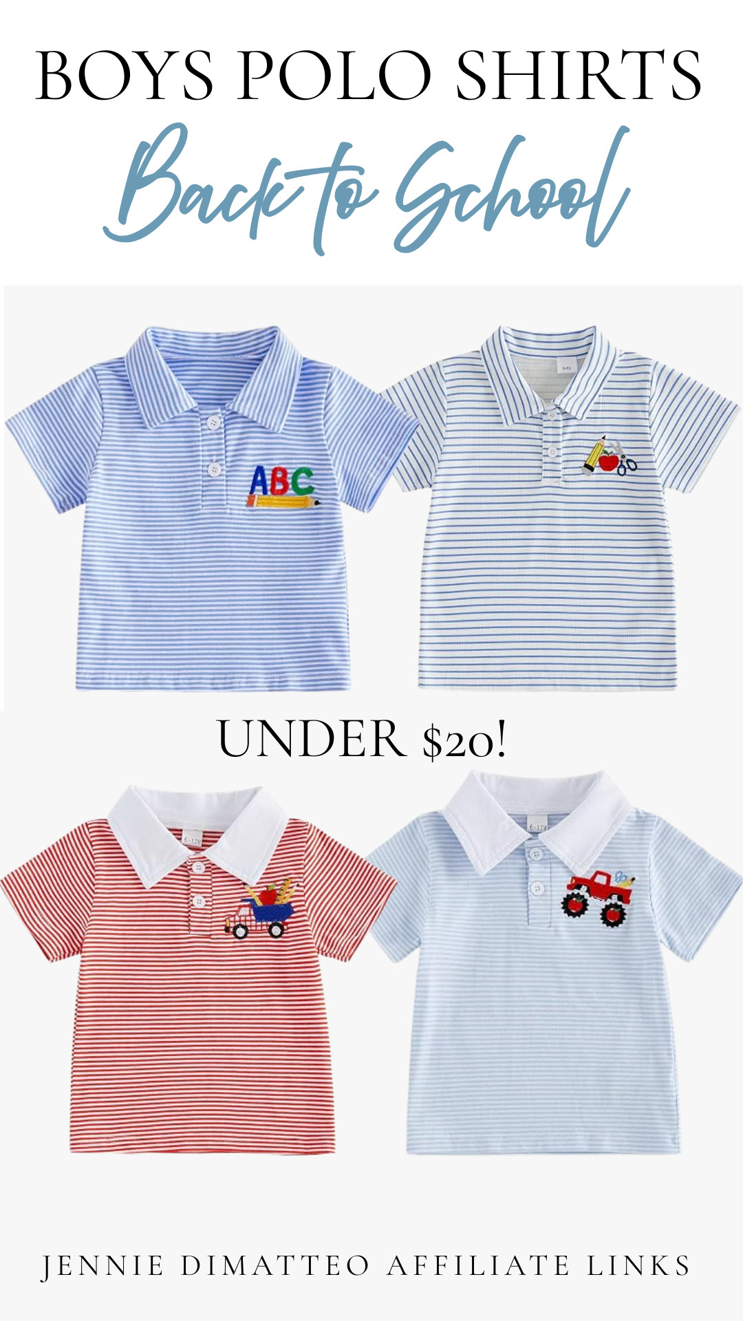 Sharing some cute back-to-school finds for the boys! 💙 These polos are classic, comfy, and such a great price. #LTKBackToSchool #LTKKids #LTKFinds #SchoolStyle #BoysClothing #SchoolOutfits #AmazonFinds  

 #LTKootd #LTKmomlife #LTKKids