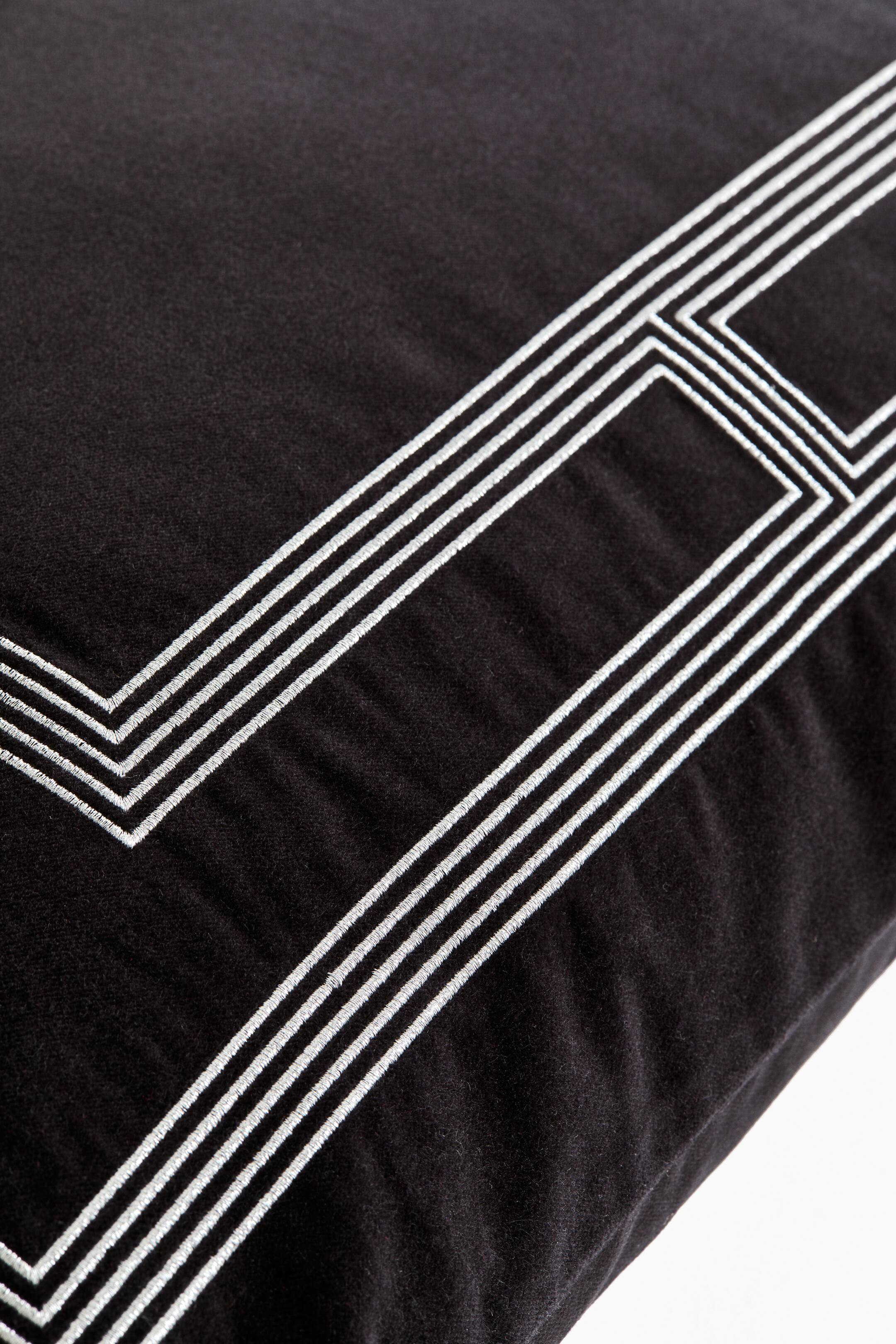 Velvet Cushion Cover - Black/printed motif - Home All | H&M CA | H&M (US + CA)