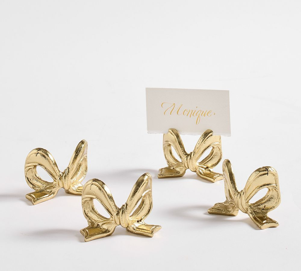 Monique Lhuillier Clara Bow Place Card Holders, Set of 4 | Pottery Barn (US)