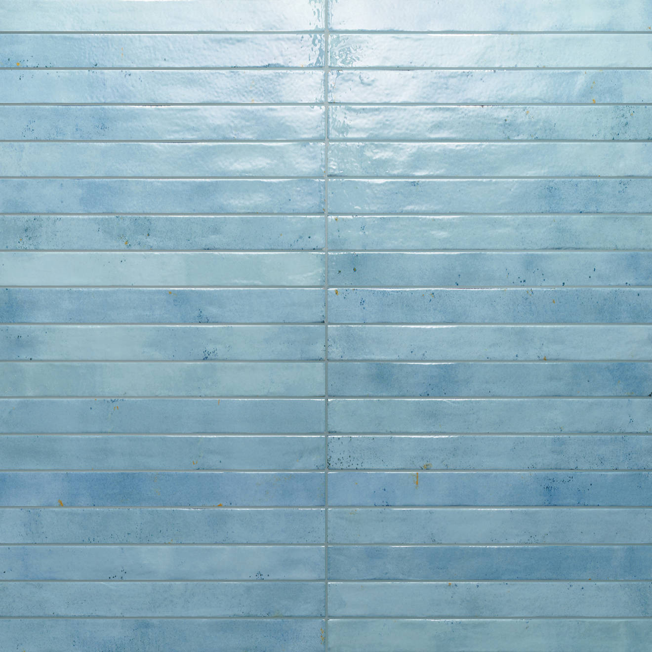 Chroma 2" x 18" Glossy Porcelain Field Tile in Sky | Bedrosians Tile and Stone