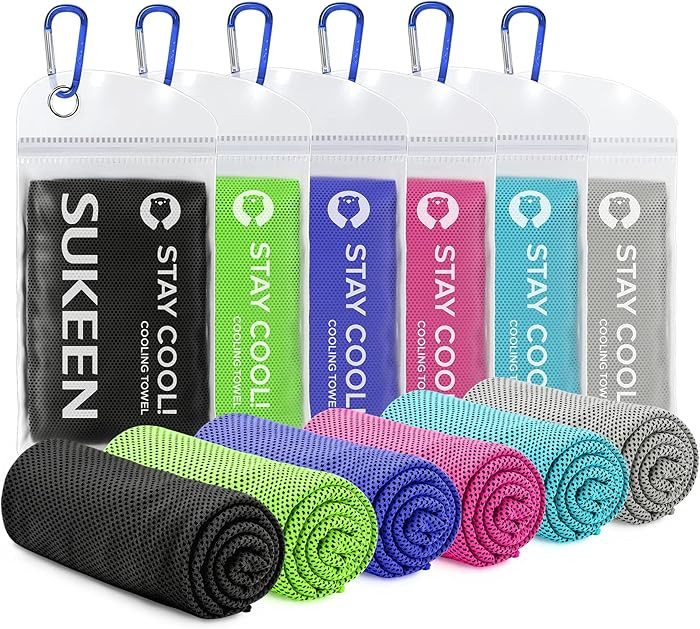 Sukeen Cooling Towels(40"x12") for Neck & Head, Soft Breathable Chilly Towel for Yoga, Golf, Gym,... | Amazon (US)