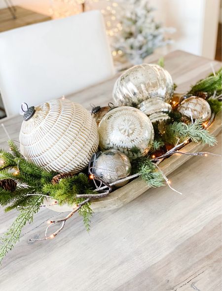 I love creating centerpieces and a dough bowl full of ornaments is so perfect for the holidays!


#LTKstyletip #LTKhome #LTKHoliday