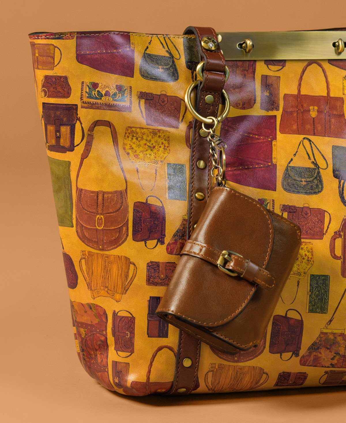 Patricia Nash Torri Mini Bag Charm - Cognac | Macy's