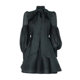 Pavilion Tie Neck Mini Dress | ZIMMERMANN (US, CA, EU, MENA)