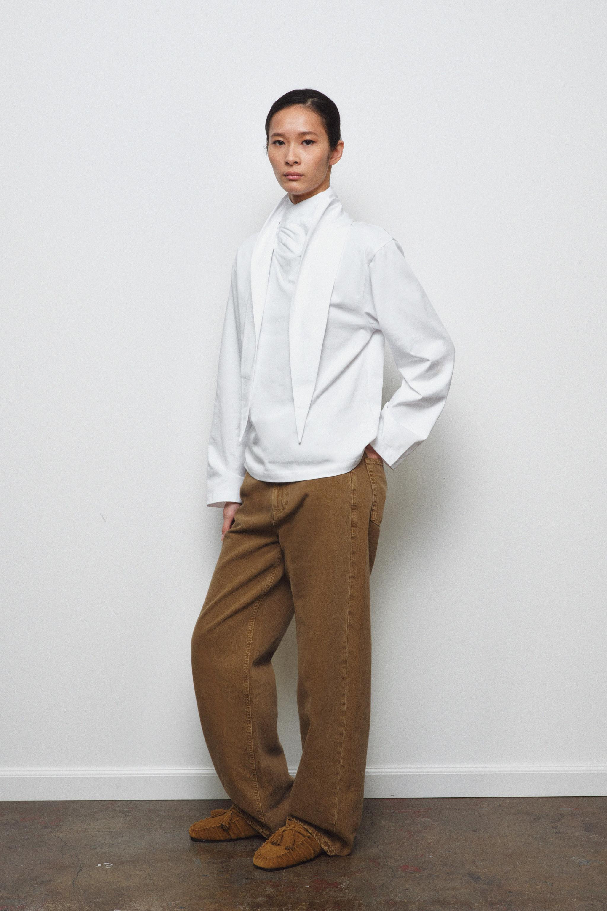 HEAVY COTTON BOW T-SHIRT | Zara UK