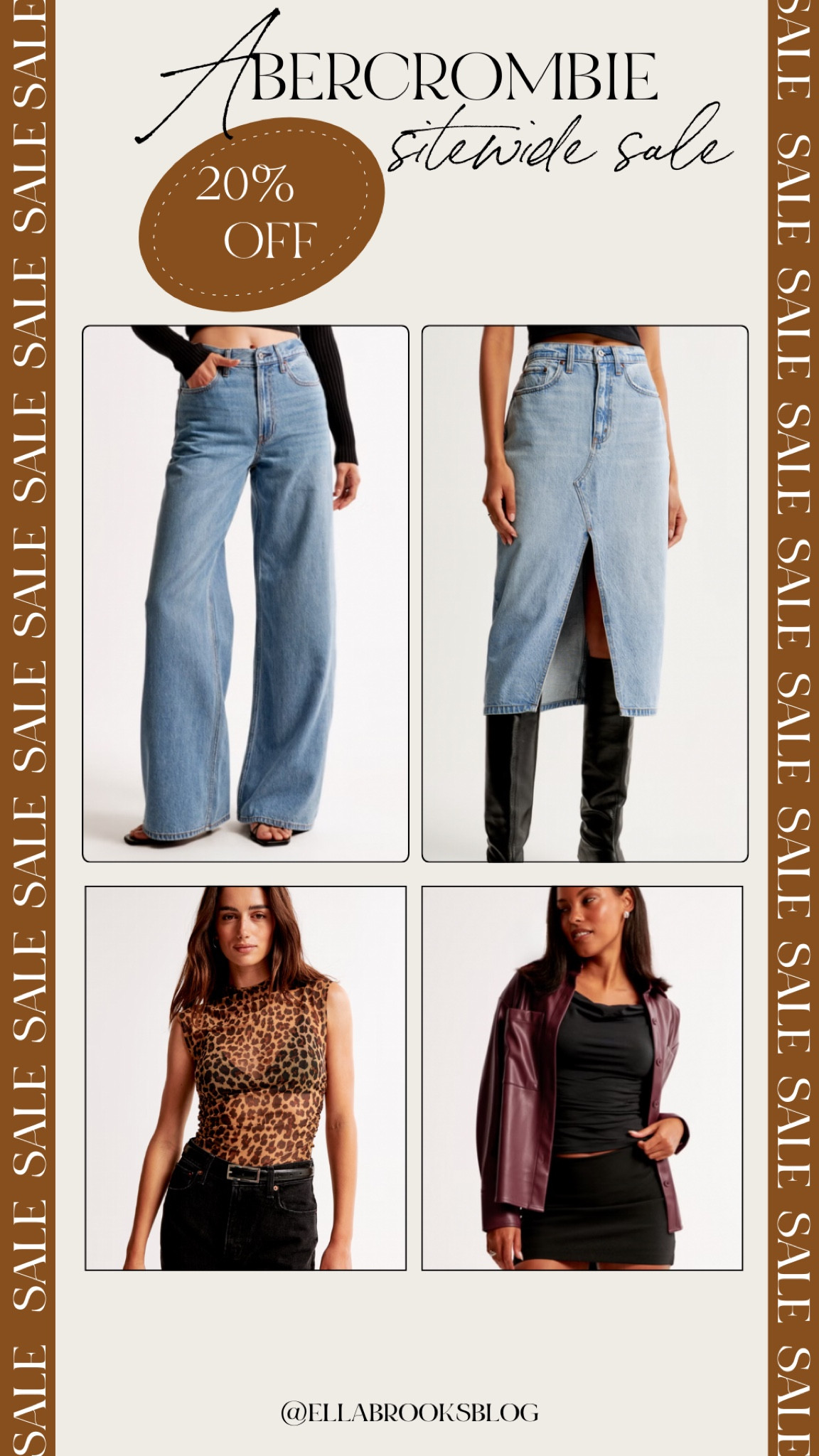 20% off Abercrombie with code AFLTK


Fall sale, A&F, denim sale, leopard top, burgundy shacket, denim skirt, fall fashion, fall outfit

#LTKSaleAlert #LTKFallSale #LTKStyleTip