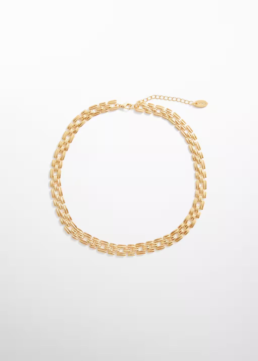 Flat link necklace -  Women | Mango USA | MANGO (US)
