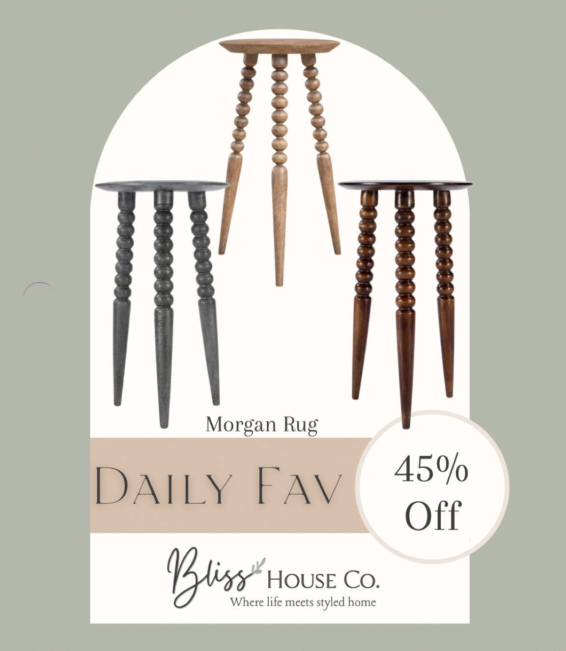 Small spindled side table 

#LTKhome #LTKsalealert #LTKFind