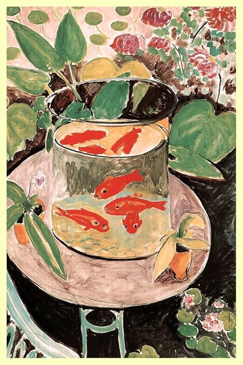 Henri Matisse Goldfish with Border Matisse Wall Art Abstract Art Poster Print French Fine Art Col... | Amazon (US)