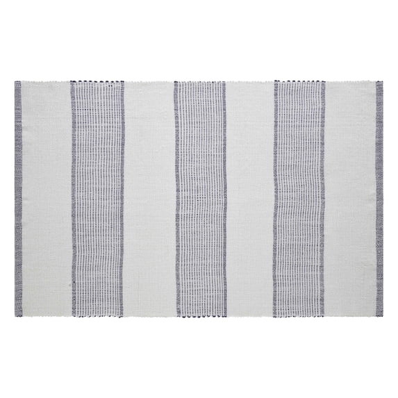 Indoor/Outdoor Striped Accent Rug, Blue and White, 38" x 58", by My Texas House | Walmart (US)