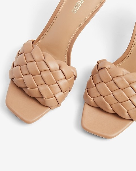 Quilted Slide Heels | Express