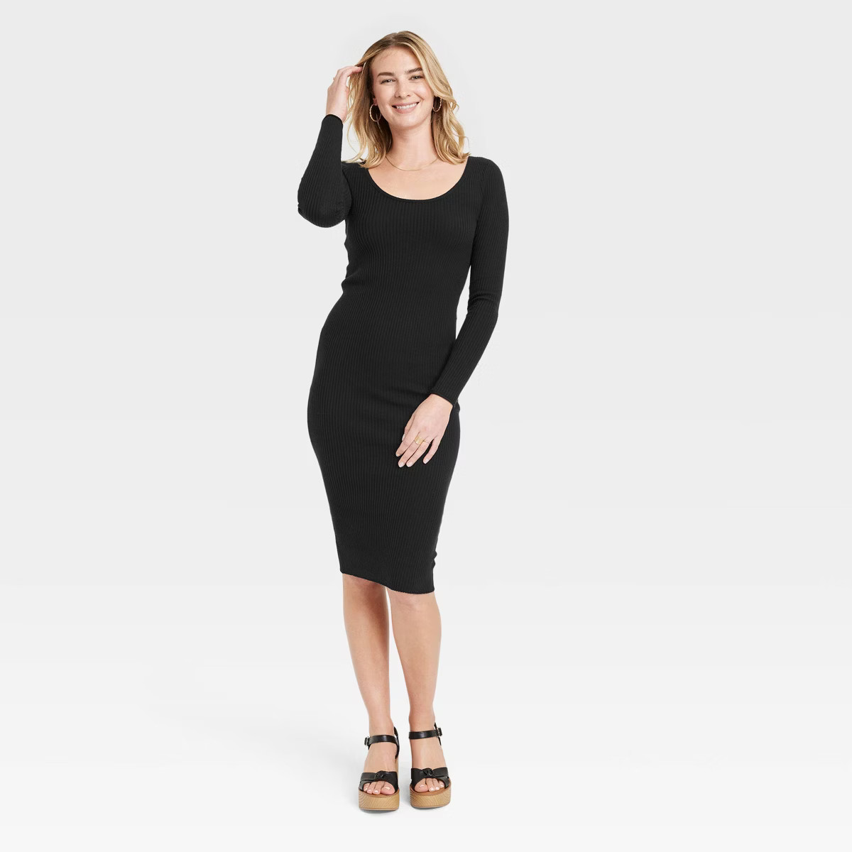 Women's Long Sleeve Midi Sweater Dress - Universal Thread™ | Target