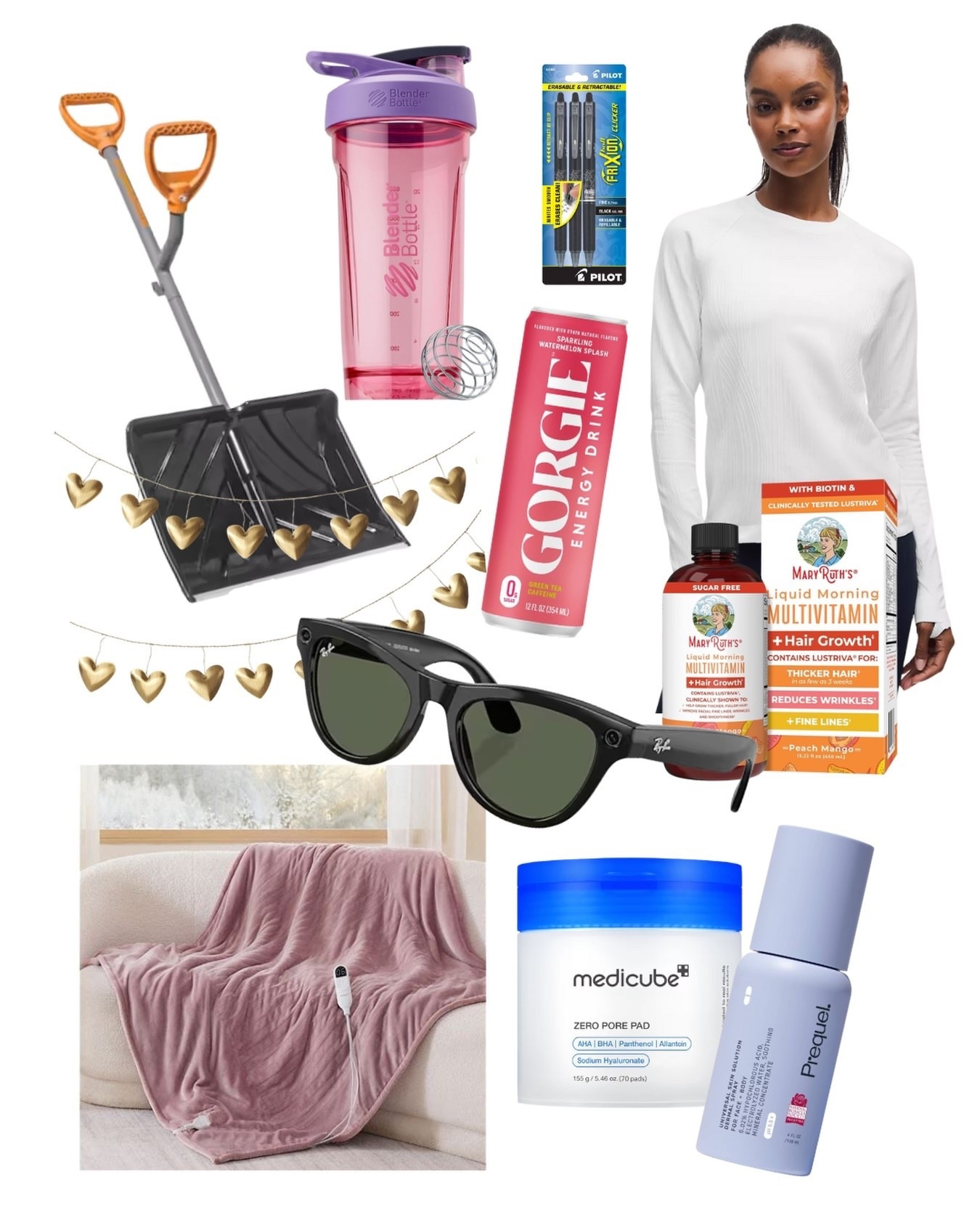 Between snowstorms and school pickups, these were my MVPs & Mom Must Haves this month — regular shmegular things that actually make my life better or easier. Linked in my LTK:

❄️ @homedepot ERGONOMIC snow shovel: Rob and I both laughed about this but it makes shoveling SO much more comfortable 
💧 @blenderbottle for protein shakes on chaotic mornings between school drop off, the gym + work
✍️ @pilotpenusa FriXion erasable pens are a game changer and an MVP of mine for years. I use them every day in my planner!
⚡ @getgorgie for a mid-day desk pick-me-up
👕 @lululemon warm ribbed long-sleeve (perfect for layering, I have 2!!!)
💊 @maryruthorganics liquid multivitamin
😎 @raybanmeta sunglasses 
🛋️ @bedsurehome Heated blanket for a cozy morning sit or to thaw after nights spent at the hockey rink
✨ @medicube_global_official pore pads and @prequel skincare are winter skin saviors

#januaryfavorites #momlife #newenglandmom #winteressentials #mommusthaves