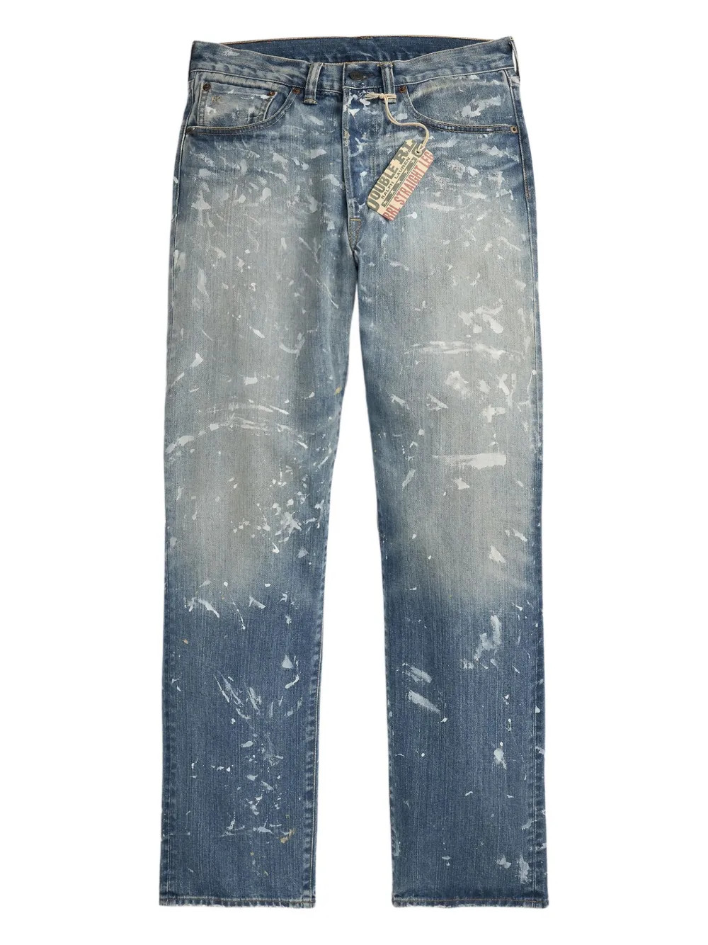 Ralph Lauren RRL paint-splattered jeans - Blue | Farfetch Global